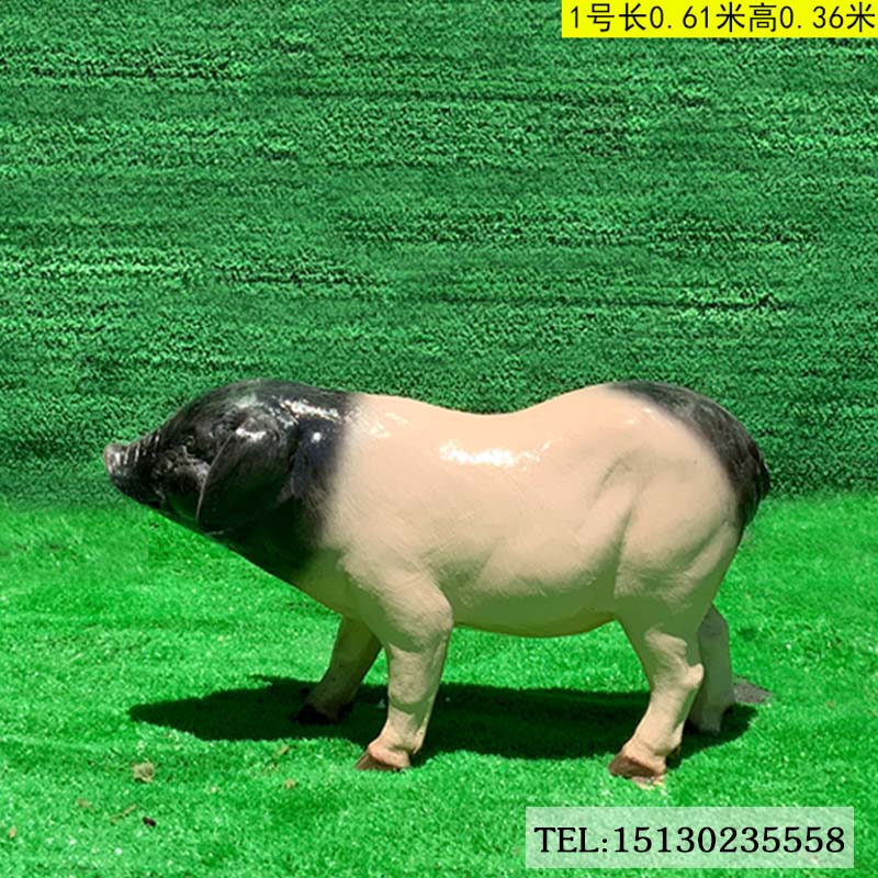 玻璃钢动物小猪雕塑
