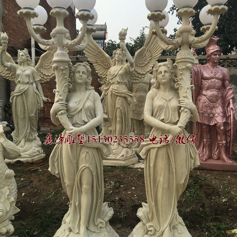 四季女神雕塑西方女神大型玻璃钢人物雕塑欧式软装天使摆件