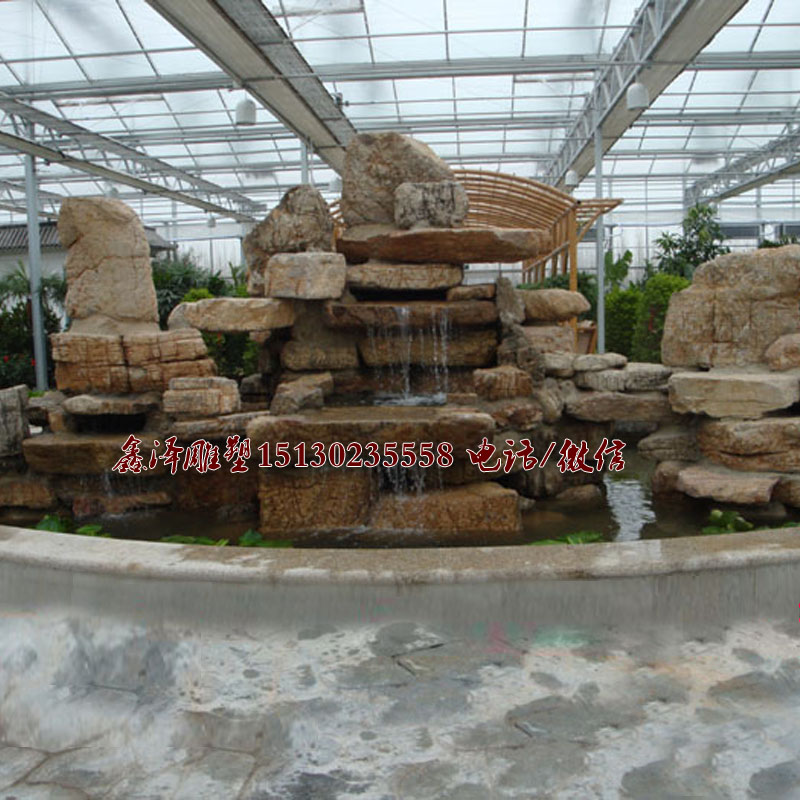 石雕假山假树自然景观石园林雕塑假山流水喷泉庭院自然石风景石